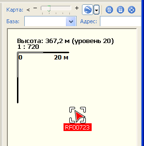 Самолет на карте